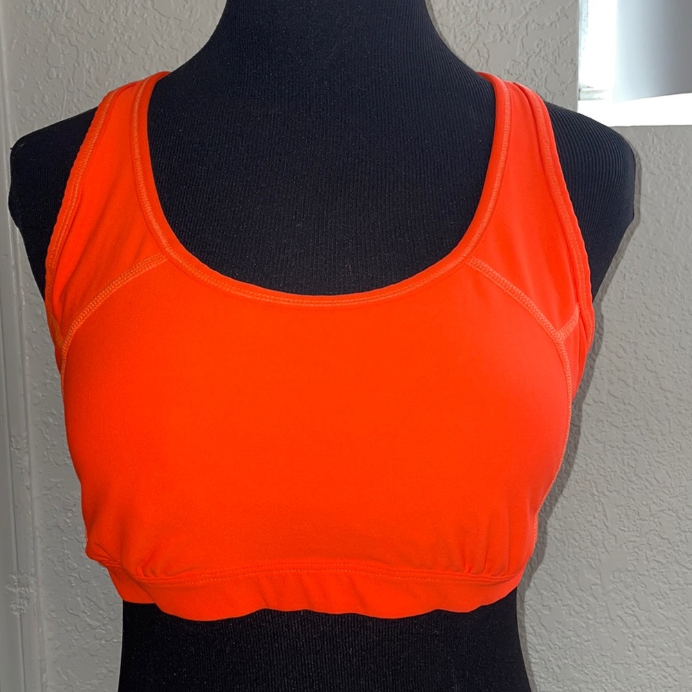 Sports Bra color orange size Large